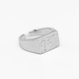 Malleo - Hammered Signet Ring (Sølv)