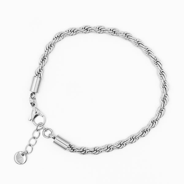Corda - Rope Bracelet 4mm (Silver)