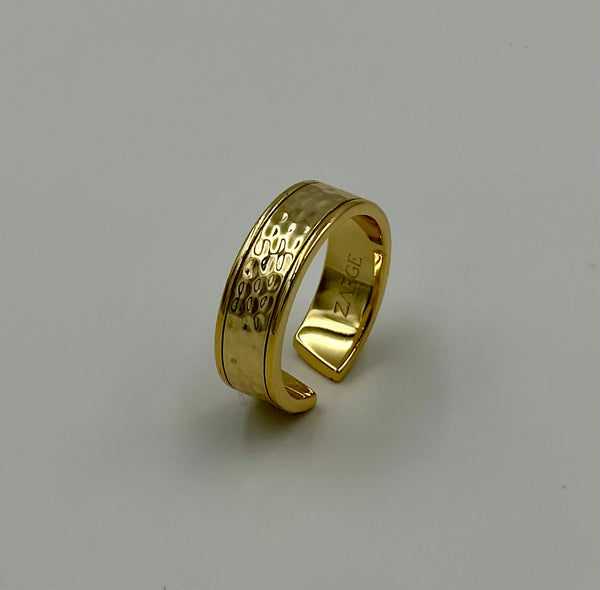 Martellata - Hammered Ring (Guld)