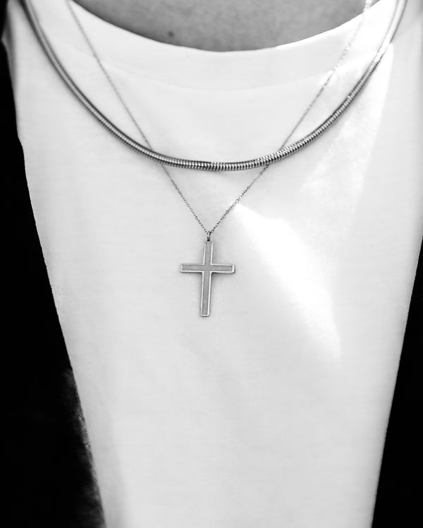 Croce - Cross Necklace (Silver)