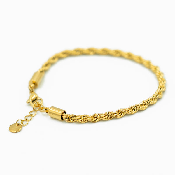 Corda - Rope Bracelet 4mm (Gold Plated)