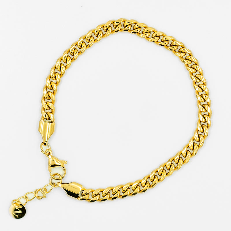 Cubano - Cuban Bracelet 5mm (Gold Plated)