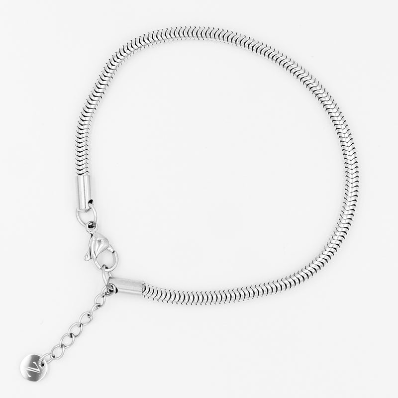 Catena - Snake Chain Bracelet (Silver) 