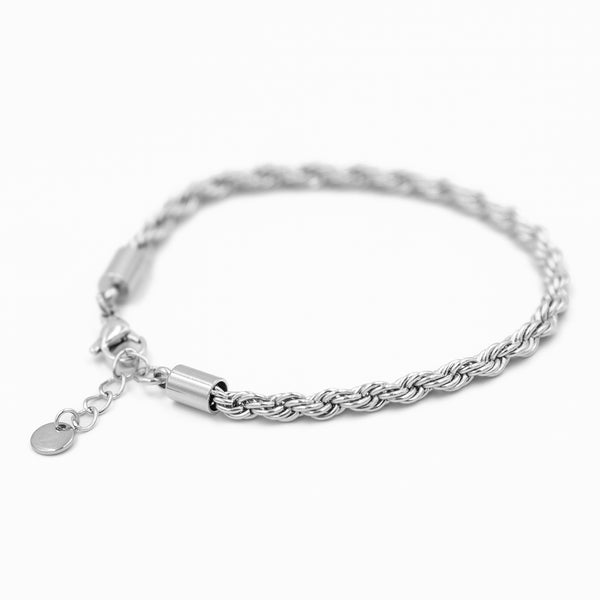 Corda - Rope Bracelet 4mm (Silver)