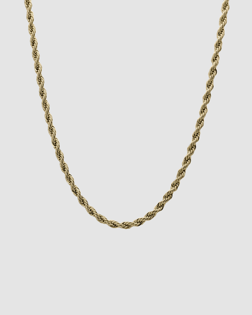 Corda Rope Chain 4mm Gold Plated ZARGE JEWELRY
