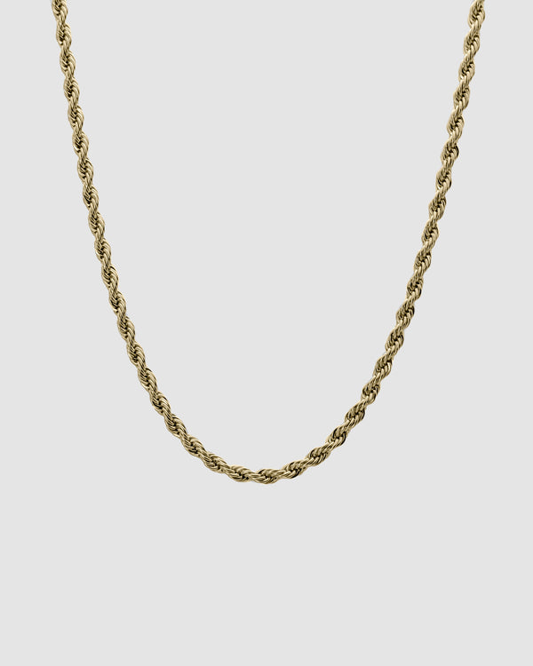 Corda - Rope Chain 4mm (Gold Plated)